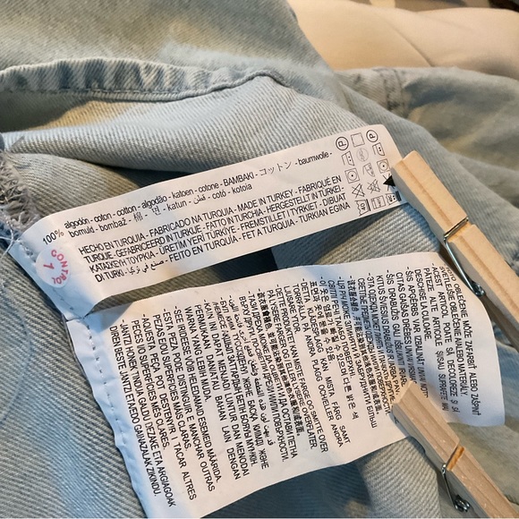 S ZARA Denim Mini Dress - Picture 8 of 11